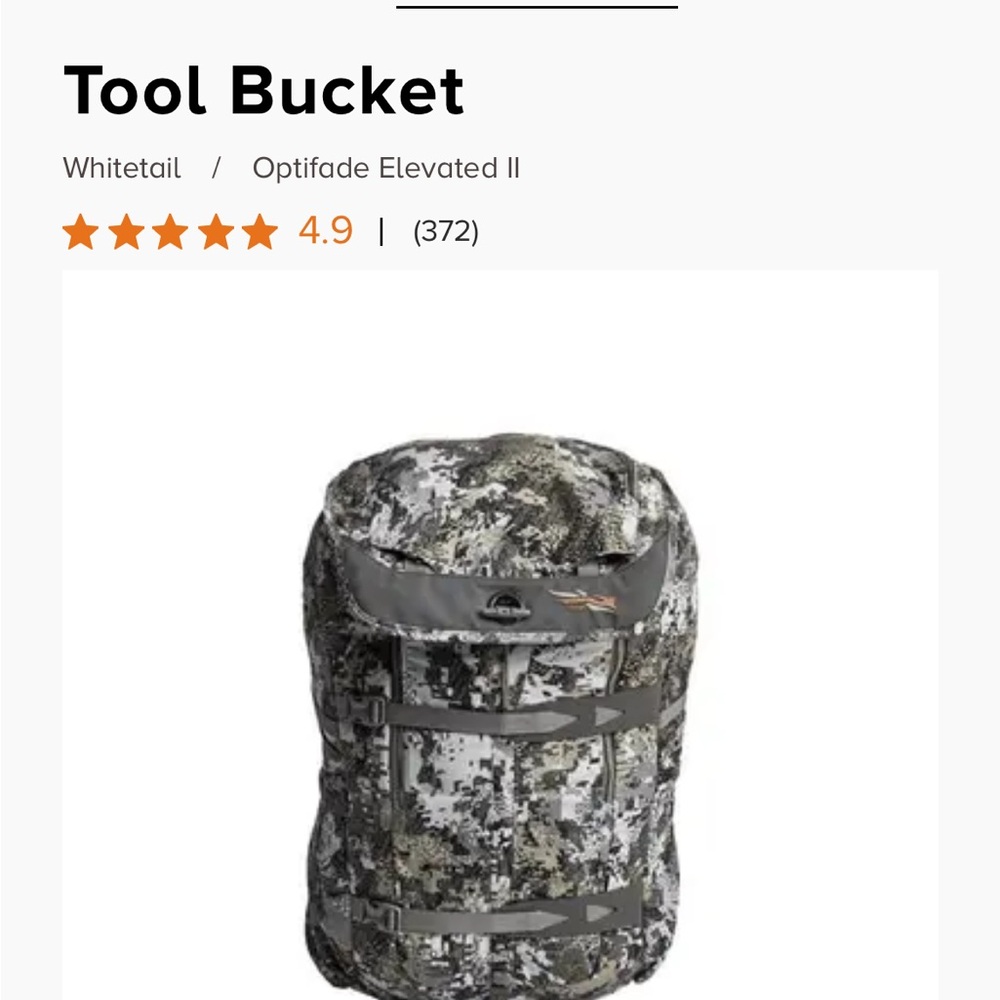 Sitka - tool bucket like new